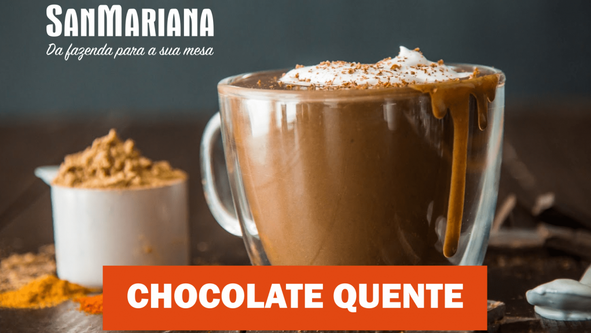 Chocolate quente com leite pasteurizado Sanmariana